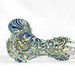 Octopus Spoon X Large Thick Wall Fumed Color Changing Hand Blown Glass