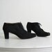 1980s ITALIAN SUEDE lace up OXFORD heels, 9