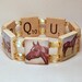 QUARTER HORSE Bracelet / UPCYCLED / Gift / Scrabble Jewelry
