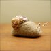 Needlefelted Cashmere Snail Ready to Ship