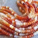 Mexican Fire Opal Faceted Rondelles