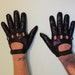 Christian Dior black kid leather men's driving gloves