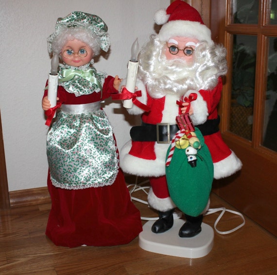 items similar to vintage mr mrs santa claus animated items similar to vintage mr mrs santa claus animated