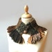 handwoven alpaca neckwarmer - brown colors