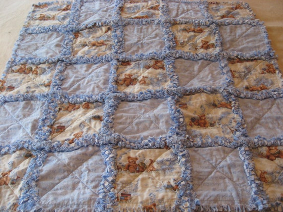 blue teddy blanket