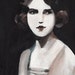 Vintage lady / Original vintage painting