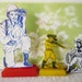 Vintage 1960s Toy Trinkets Miniature Figures Army Cowboys