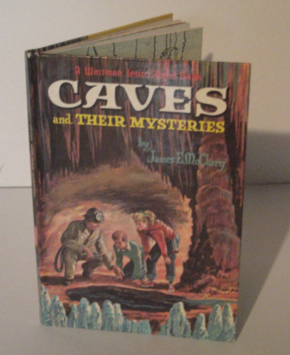 Vintage Book Learn About Caves 1962 Cave Book by carriesattic