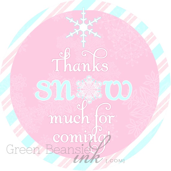 WINTER ONEDERLAND Printable Favor Tags Il_570xn
