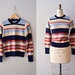 1970s sweater / 70s striped sweater / Tomboy Stripe sweater