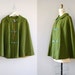 1960s cape / wool cape coat / Portobello cape