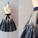1950s skirt / metallic / Shadows and Light skirt