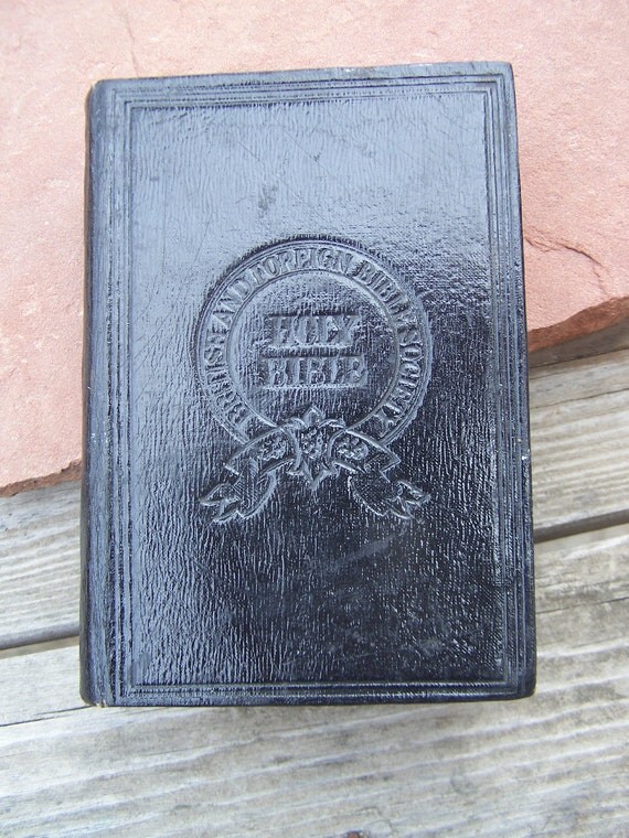 Antique Bible 1900 British Church Edition Holy Bible