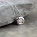 14K White Gold Diamond Set Pendant - Bezel Set Round Brilliant Cut Diamond - Artisan Made Jewelry - Designed by A Second Time