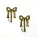 Vintage Brass Bow Hooks
