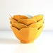 Vintage Yellow Lotus Bowls