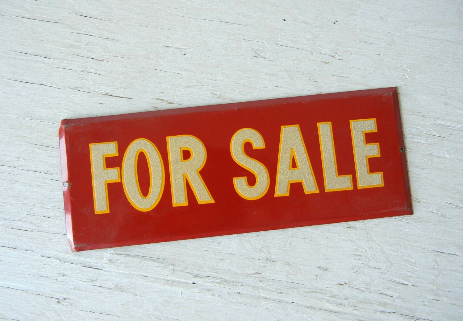 Vintage Metal FOR SALE Sign