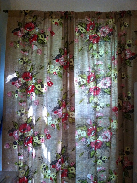Vintage Floral Curtains 37