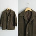 vintage dark army green simple minimalist coat or, the most PERFECT COAT EVER.