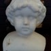 Huge Rare Antique Unglazed Porcelain Doll Head/ Bust