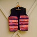 Vibrant vintage Colorful Thai Embroidered Handmade Vest