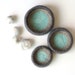Aqua Dot Felted Bowl Trio