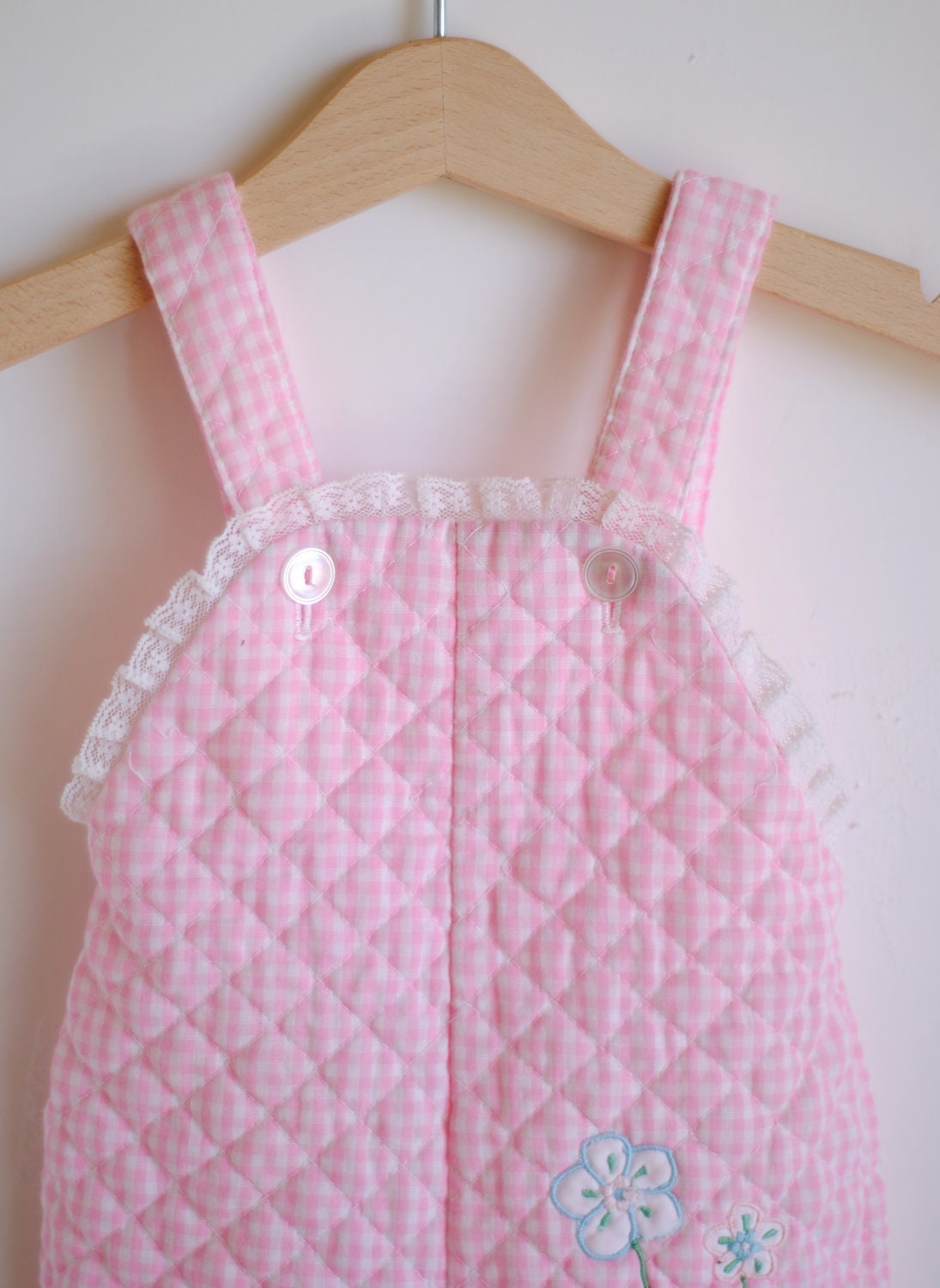 gingham overalls