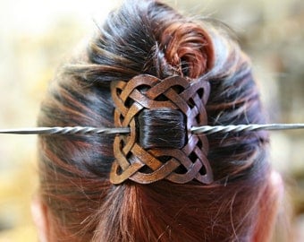 Twisted Steel Hair Pin, Stick, SCA LARP