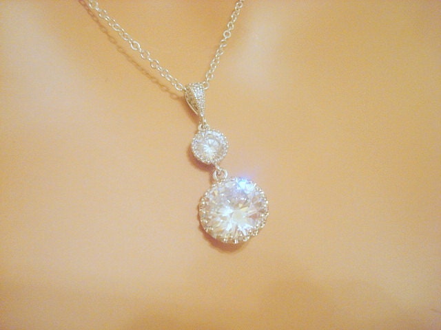Wedding necklace Crystal Bridal necklace Bridal by treasures570