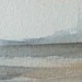 original watercolor painting of a meditative scene of sailing boats