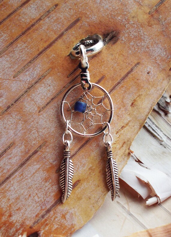 Dreamcatcher Charm Dreadlock Bead Silver Accessory Extension
