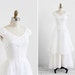 r e s e r v e d - vintage wedding dress / 1950s wedding dress / White Organdy Eyelet Wedding Dress by Bonwit Teller