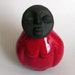 NOT for sale - RESERVED for Bethesda - Red Crackle Goddess