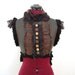 Green and Brown steampunk Victorian vest bodice.
