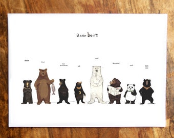 B is for Bears Card