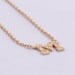 Personalized Initial Pave Diamonds Necklace, 14K Yellow, White or Rose Gold