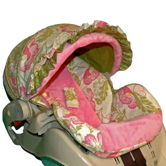 Items similar to Custom Replacement Baby Car Seat Cover Fresh Poppies