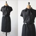 1970s dress - plus size polka dot day dress