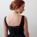 1960s dress - black bow wiggle dress