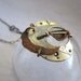 Moon pendant - silver and copper- ON SALE