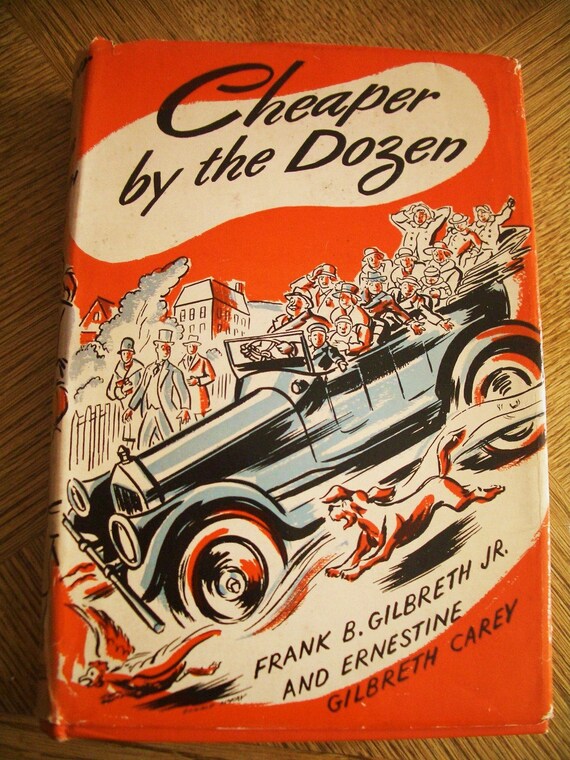 Vintage Book Cheaper by the Dozen by Frank Bunker Gilbreth