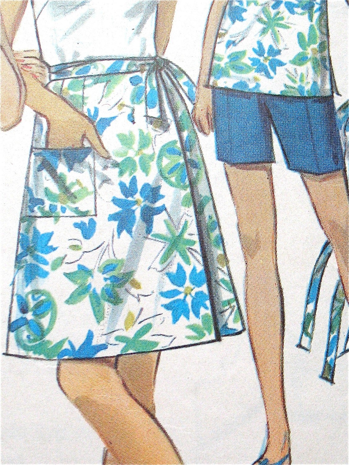 Wrap around skirt pattern vintage late 60s or early 70s. 8264
