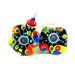Abstract Earrings, Colorful Earrings, Black Glass Earrings, Colorful Lampwork Earrings, Funky Earrings, Unique Earrings - Out of this World