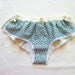 OOAK Cat Button Floral Cotton Boxer (XS)