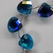 Chinese Crystal Briolettes Aqua AB (cc-Aqua-AB) 5 beads