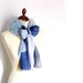 Sky Blue Fringed Cowl Light Blue Scarf Neckwarmer