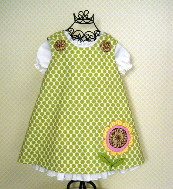 Reversible Aline Jumper Dress Pattern PDF Sewing Pattern 6M-6CH Handmade Children Pattern Instant Download