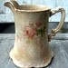Reserved for Nancy.....Vintage roses pitcher, Homer Laughlin, very old with crazing, lovely collectible