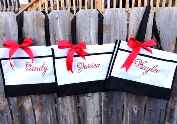 Personalized Bridesmaid Gift Tote Bag Personalized Tote, Bridesmaids ...