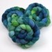 Polwarth Wool Roving - Hand Painted Roving for Spinning or Felting